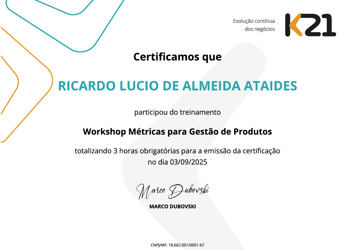 Certificado K21
